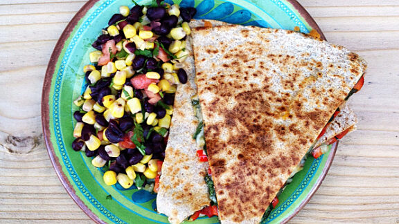 Feature Image for Recipe: Spinach Quesadillas post